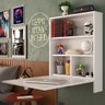 Armário Multiuso de Parede com Mesa Auxiliar Seven ME100 Branco Moville Movelaria - 7