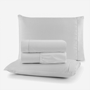 Ver imagem 1 de Roupa de Cama Lençol Casal Completo 400 Fios Percal 4 Peças Ponto Palito Anti-pilling com Toque 100%