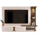 Ver imagem 5 de Painel Tv 72 Pol 220cm Suspenso Reno Pinho/off White A09 - Mpozenato