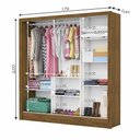 Ver imagem 4 de Guarda Roupa Casal Fortaleza 3 Portas Carioca Móveis