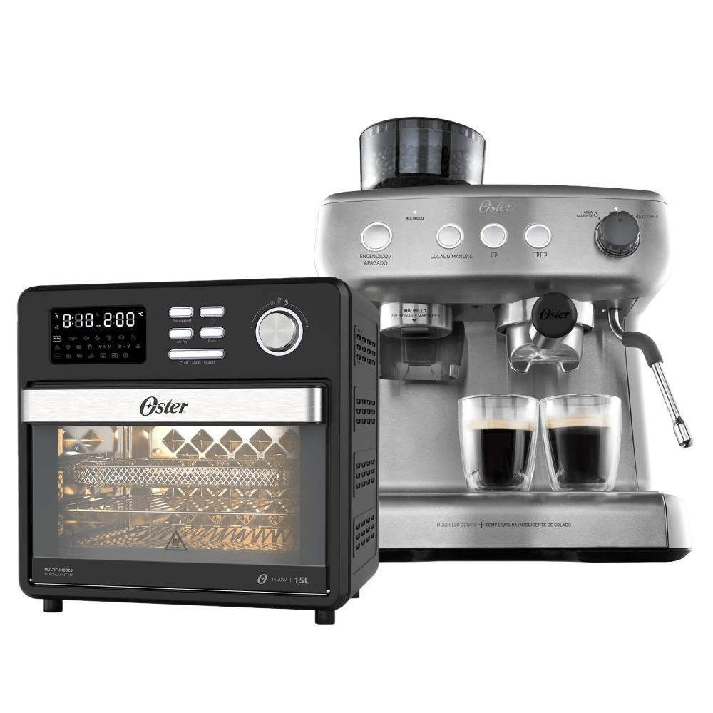 Kit Forno e Fryer 15l e Cafeteira Espresso Perfect Brew Oster 127v