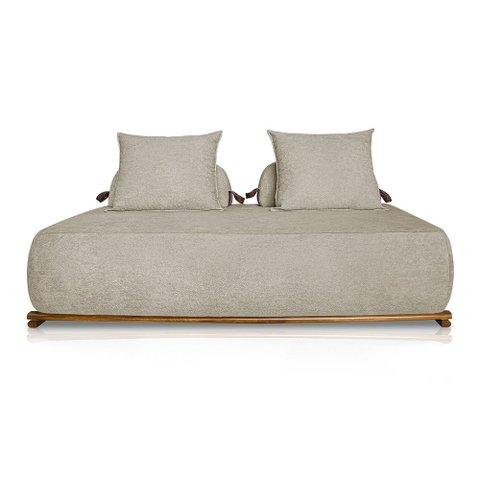 Sofá Agius 2 Lugares 1,80 Linho Boucle - Lucadi Home