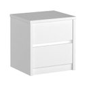 Ver imagem 2 de Mesa de Cabeceira 2 Gavetas Branco