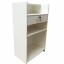 Ver imagem 5 de Balcão de Recepção com Gaveta de Chave e Prateleiras – Branco