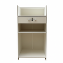 Ver imagem 4 de Balcão de Recepção com Gaveta de Chave e Prateleiras – Branco