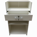 Ver imagem 6 de Balcão de Recepção com Gaveta de Chave e Prateleiras – Branco