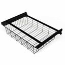 Ver imagem 1 de Estrutura com Cesto Deslizante Smart 60cm Preta Dicarlo Estrutura com Cesto Deslizante Smart 60cm Pr