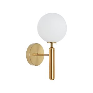 Arandela Parede Haste Globo Jabuticaba Bola Luna Dourado