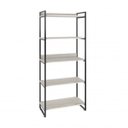 Ver mais imagens de Kit 3 Peças com Mesa para Escritório em L Kuadra e 2 Estantes Multiuso 5 Prateleiras