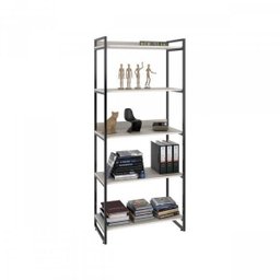 Kit 3 Peças com Mesa para Escritório em L Kuadra e 2 Estantes Multiuso 5 Prateleiras - 9