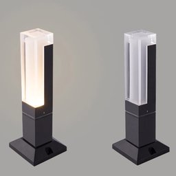 Luminaria 10w Led Poste de Jardim 30cm Balizador 3000k Ip66 Bivolt - 2
