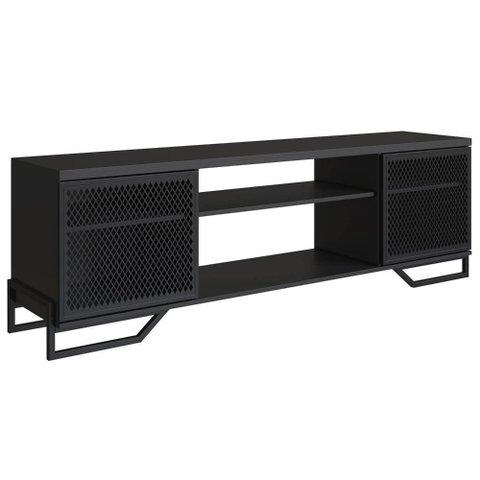 Rack Bancada para Tv 70 Pol Industrial Vesper Preto Z54 - Mpozenato