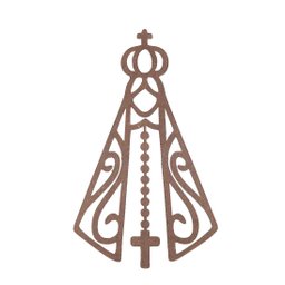 Imagem Nossa Senhora Aparecida Parede em Mdf:Cru - 1