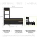 Ver imagem 4 de Cozinha Compacta Veneza GB Multimóveis MP2078 com Armário e Balcão Preta