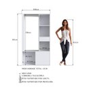Ver imagem 4 de Guarda Roupa Closet 183x100cm Branco Proddy