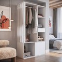 Ver imagem 6 de Guarda Roupa Closet 183x100cm Branco Proddy