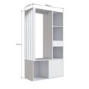 Ver imagem 3 de Guarda Roupa Closet 183x100cm Branco Proddy