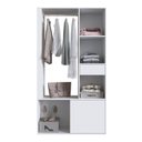Ver imagem 1 de Guarda Roupa Closet 183x100cm Branco Proddy