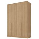 Ver imagem 3 de Guarda Roupa 160cm 4 Portas C/ Prateleiras e Nichos 100% Mdf Cor:olmo