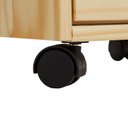 Ver imagem 3 de Gaveteiro Escritório Madeira Maciça 5 Gavetas Rodízios Lagos Madeira Natural Idimex