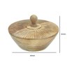 Caixa Porta Joia Decor em Madeira C/tampa Marrom - 13,5cm - 3