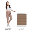 Ver imagem 6 de Balcão Madesa Stella 60 cm 1 Porta Branco/Rustic