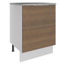 Ver imagem 1 de Balcão Madesa Stella 60 cm 1 Porta Branco/Rustic