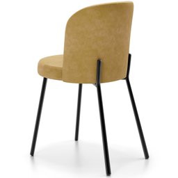 Kit 3 Cadeiras Sala de Jantar Estofada Gavi L02 Couríssimo Fendi - Lyam Decor - 7 Kit 3 Cadeiras Sala de Jantar Estofada Gavi L02 Couríssimo Fendi - Lyam Decor - 7