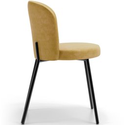 Kit 3 Cadeiras Sala de Jantar Estofada Gavi L02 Couríssimo Fendi - Lyam Decor - 6 Kit 3 Cadeiras Sala de Jantar Estofada Gavi L02 Couríssimo Fendi - Lyam Decor - 6