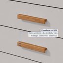 Ver imagem 7 de Cômoda para Quarto 4 Gavetas Puxadores Cromados Baião 88cm Bege Amêndoa Clean/Off White