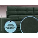 Ver imagem 4 de Sofá Pegasus 2,50m Assento Retrátil e Reclinável Velosuede - Netsofas - Verde
