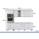 Ver imagem 3 de Kit Cozinha 5 Peças 12 Portas Bless CZ668 Off Linea
