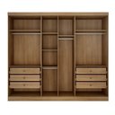 Ver imagem 2 de Modulo de Casal Safira para Guarda Roupa Clic Móveis Cumaru/fendi