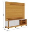 Ver imagem 3 de Estante para TV e Home Theater até 75 Polegadas 182CMX187CM 2 Portas Jurerê