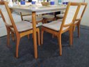 Ver imagem 2 de Sala de Jantar Madeira Maciça com Vidro 6 Cadeiras 1,80x1,0m - Esparta - Requinte Salas