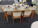 Ver imagem 1 de Sala de Jantar Madeira Maciça com Vidro 6 Cadeiras 1,80x1,0m - Esparta - Requinte Salas