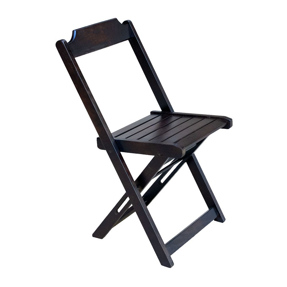 Conjunto de Mesa com 4 Cadeiras de Madeira Dobravel 70x70 Ideal para Bar e Restaurante - Tabaco - 2