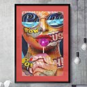 Ver imagem 1 de Quadro Decorativo Pop Arte Garota Pirulito-34x49Cm