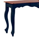 Ver imagem 3 de Aparador de Sala 116cm com Pés Luis XV e 1 Gaveta 70810 Linz Móveis - Azul Petróleo/Imbuia