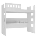 Ver imagem 4 de Cama Solteiro Alta com Escrivaninha e Grade de Proteção Branco