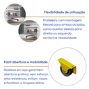 Ver imagem 4 de Treliche Solteiro com Escrivaninha Branco