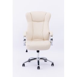 Cadeira Presidente Summer Estofada Bege W-80 - 1