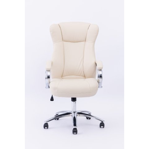 Cadeira Presidente Summer Estofada Bege W-80