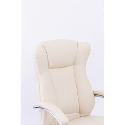 Cadeira Presidente Summer Estofada Bege W-80 - 5