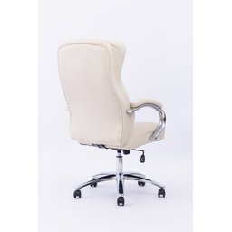 Cadeira Presidente Summer Estofada Bege W-80 - 7