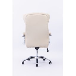 Cadeira Presidente Summer Estofada Bege W-80 - 6