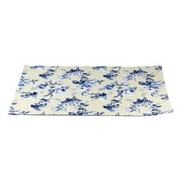 Conjunto de 6 Jogo Americano Algodao Flores Azul 45x33cm - 2