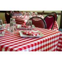 Ver imagem 5 de Toalha de Mesa Picnic 4 Lugares Algodão 1,40 x 1,40 m Vermelho Santa Sofia