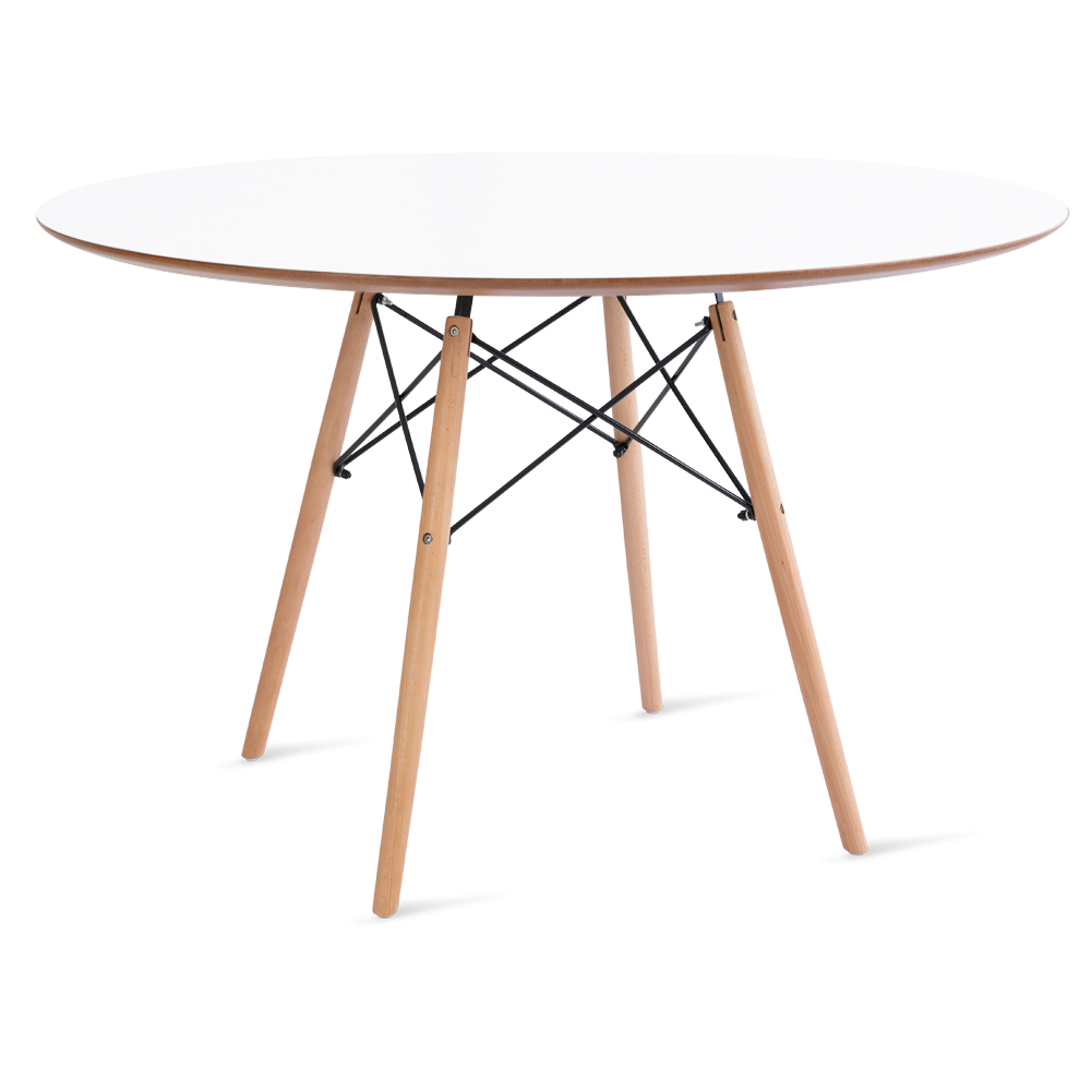 Conjunto Eames Mesa Branca 110cm e 5 Cadeiras Eames Branca - 2