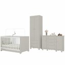 Ver imagem 2 de Quarto de Bebê Completo com Berço Americano 3 em 1 p/Colchão 130x70cm Dengo Multimóveis MP4596